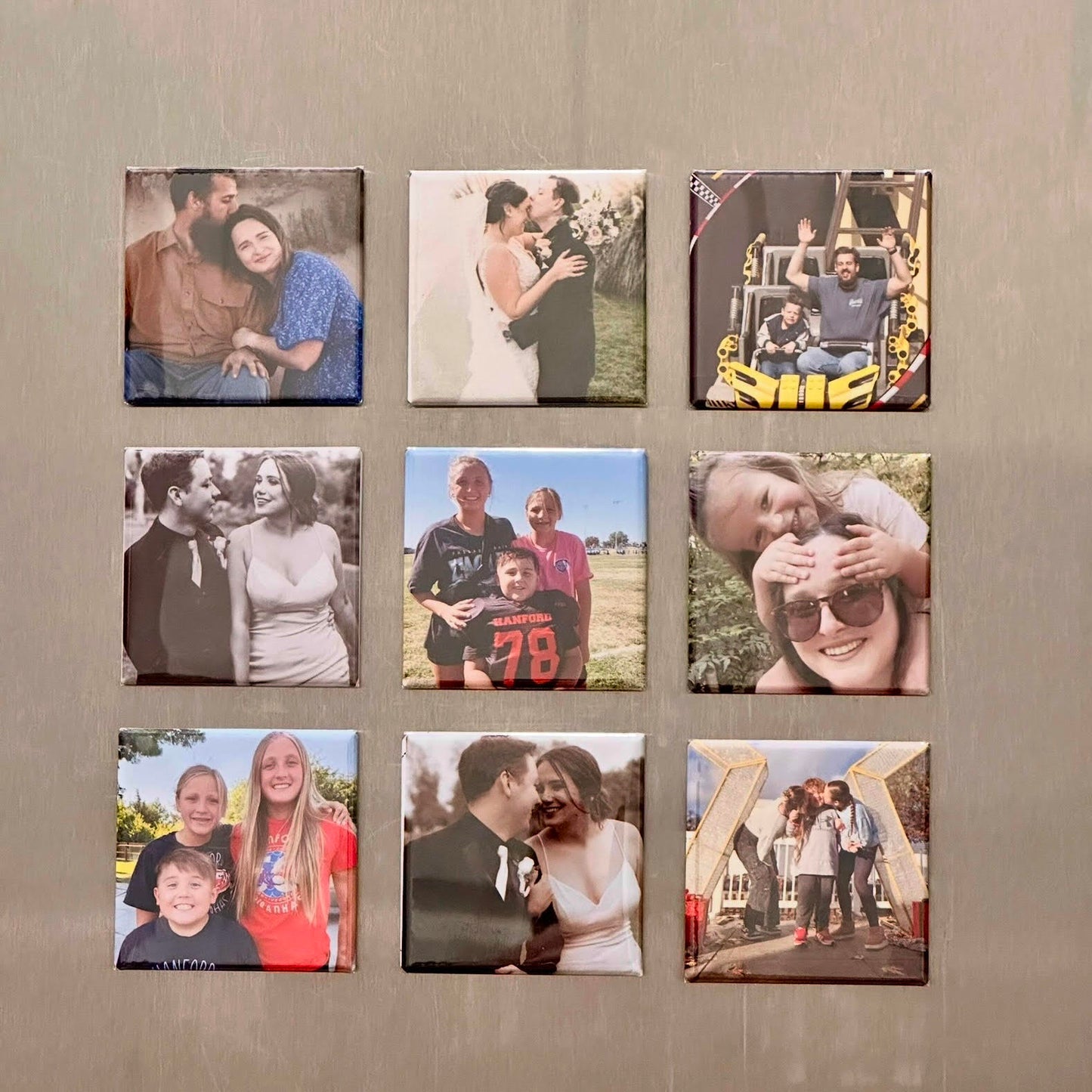 Custom Photo Magnet - Set of 9